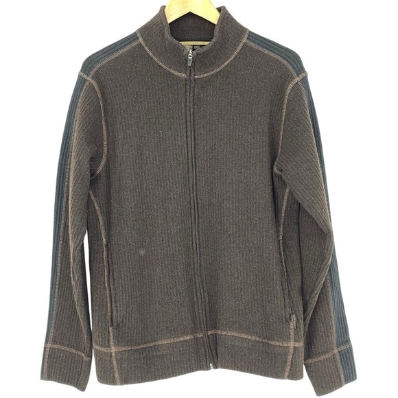 Royal Robbins Men's Wool blend jacket chocolate brown & black size  large - Picture 3 of 14